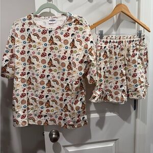 Women’s “Disco Dreamer” Shorts Lounge Set size Small New!